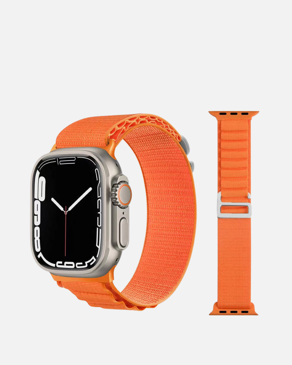 Alpine Loop Rugged Nylon Band for Apple Watch 42/44/45/49mm – Orange